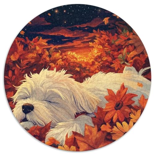 West Highland Weißer Terrier Rund Puzzles 1000 Teile Erwachsene Und Kinder Puzzle Druck Schwieriges Verringerter Legespiel Spiele Geschenk Lernen 1000pcs (67.5x67. West Highland Weißer Terrier Rund Puzzles 1000 Teile Erwachsene Und Kinder Puzzle Druck Schwieriges Verringerter Legespiel Spiele Geschenk Lernen 1000pcs (67.5x67. von RTTASVLZX