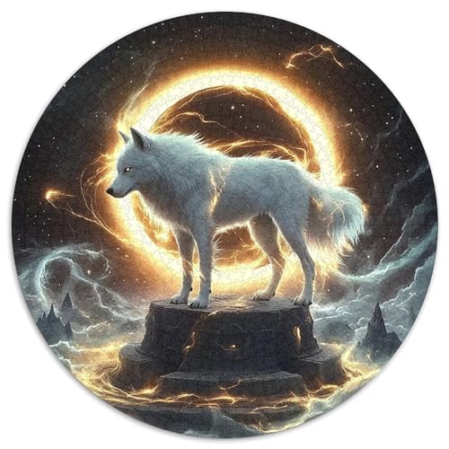 Wolf Rund Puzzles 1000 Teile Erwachsene Und Kinder Puzzle Legespiel Spiele Geschicklichkeitsspiel Geschenk Spielabende Lernen Fordernde Kleinkinder 1000pcs (67.5x67.5cm) von RTTASVLZX