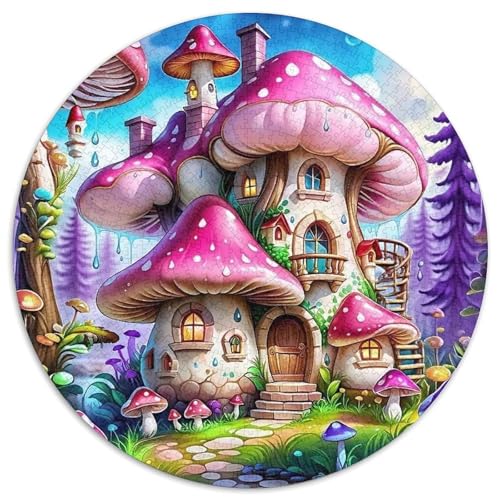 Zwerg Puzzle 1000 Teile Rund Puzzles Erwachsene Und Kinder Zwerg Croissant Circular Herausforderndes Spielzeug Lustiges Stressabbau Teenager Schwer 1000pcs (67.5x67.5cm) von RTTASVLZX