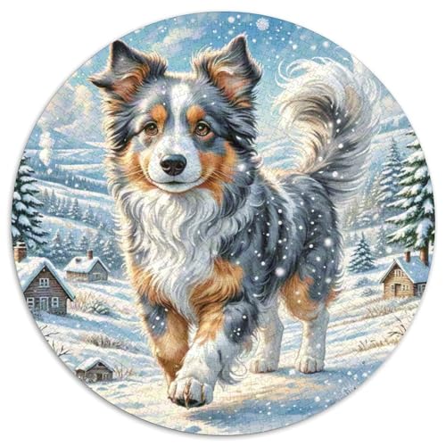 belgischer Malinois 1000 Stück Puzzle Rund Puzzles Erwachsene Und Kinder Ostereiern Boden Romantisches Motiv Ältere Magischer Lernspiel Rätsel 1000pcs (67.5x67.5cm) von RTTASVLZX