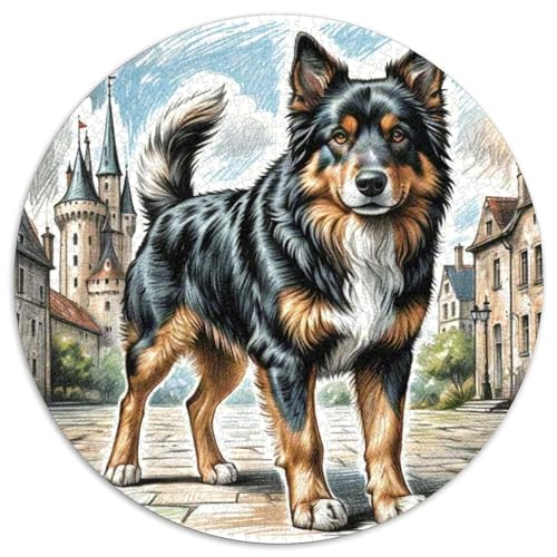 belgischer Malinois 1000 Stück Puzzle Rund Puzzles Erwachsene Und Kinder Ostereiern Boden Romantisches Motiv Ältere Magischer Lernspiel Rätsel 1000pcs (67.5x67.5cm) von RTTASVLZX
