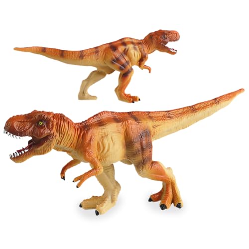 RTUHCSP Dinosaurier Spielzeug, Figure Tyrannosaurus, T-Rex Dinosaurier Spielzeug, Realistische Tyrannosaurus Kinder Spielzeug, T-Rex Figuren Lernspielzeug Für Kleinkinder Jungen Mädchen - Gelb von RTUHCSP
