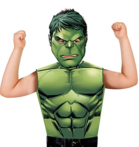 RUBIE'S I-620970 Avengers Marvel Heroes Hulk-Kostüm-Set, Jungen, Cartoon, grün, one size von RUBIE'S