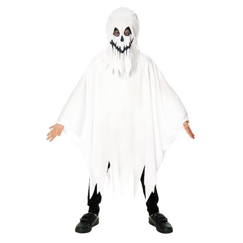 Bristol Novelty Ghost Kostüm für Jungen und Mädchen (5-6 Jahre) weiß von RUBIE'S