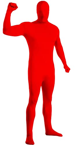 Rubie's 880508M Einfarbiger Anzug für 2. Haut Kostüm-Body, rot, Medium von Rubie's
