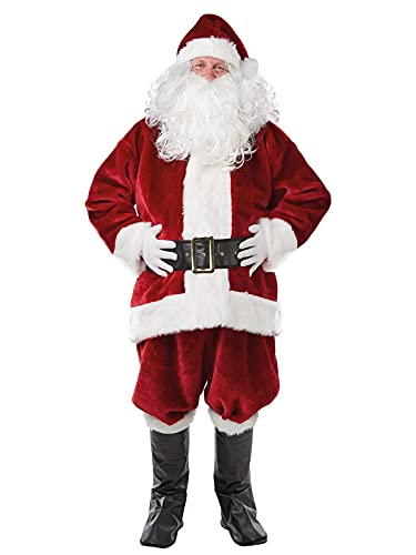 Rubie's Official 300085XL Weihnachtsmann-Kostüm für Erwachsene, Purpurfarben, hochwertig, für Herren, Größe XL, Brustumfang 116,8 cm, Taille 91,4-101,6 cm Halloween Rubie's Official 300085XL Weihnachtsmann-Kostüm für Erwachsene, Purpurfarben, hochwertig, für Herren, Größe XL, Brustumfang 116,8 cm, Taille 91,4-101,6 cm Halloween von Rubie's