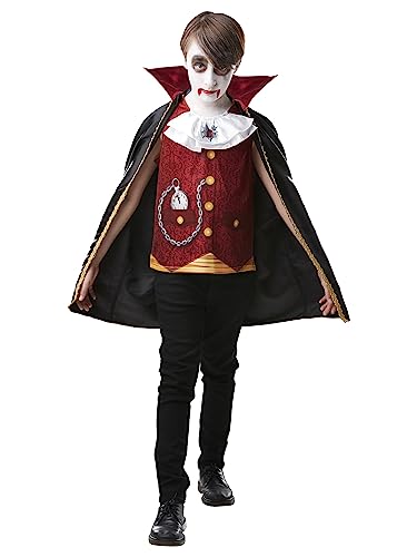 Rubie's Official Vampir Dracula, Halloween-Kostüm für Kinder, Größe Large, Alter 7-8 Jahre von Rubie's