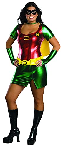 Rubie's Robin-Kostüm für Damen in Übergröße, Comicbuch-Superheld, Größe XL (44-48) Halloween von Rubies