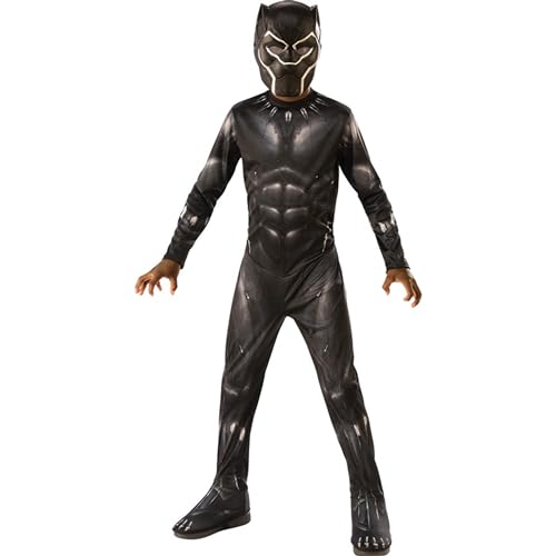Rubies – Avengers Offiziell – Black Panther – Klassisches Kinderkostüm – Größe 7-8 Jahre – Marvel Superhelden-Kostüm mit Overall und Maske – Ideal für Halloween, Karneval Rubies – Avengers Offiziell – Black Panther – Klassisches Kinderkostüm – Größe 7-8 Jahre – Marvel Superhelden-Kostüm mit Overall und Maske – Ideal für Halloween, Karneval von Rubie's