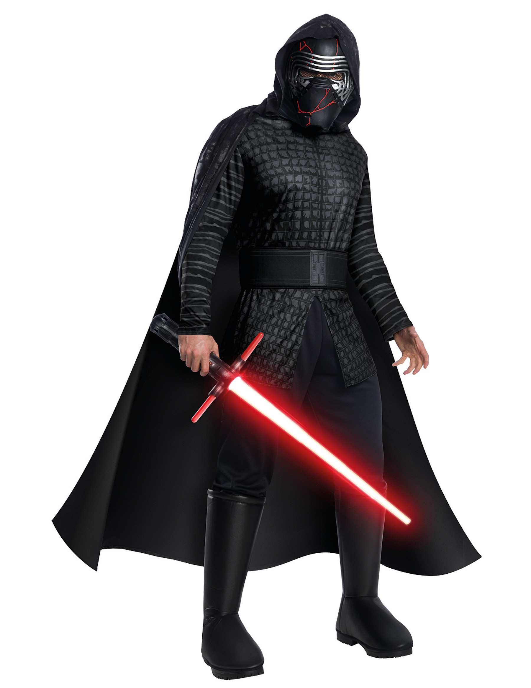 Kylo Ren-Deluxekostüm für Herren Star Wars IX schwarz-grau von RUBIES ALL