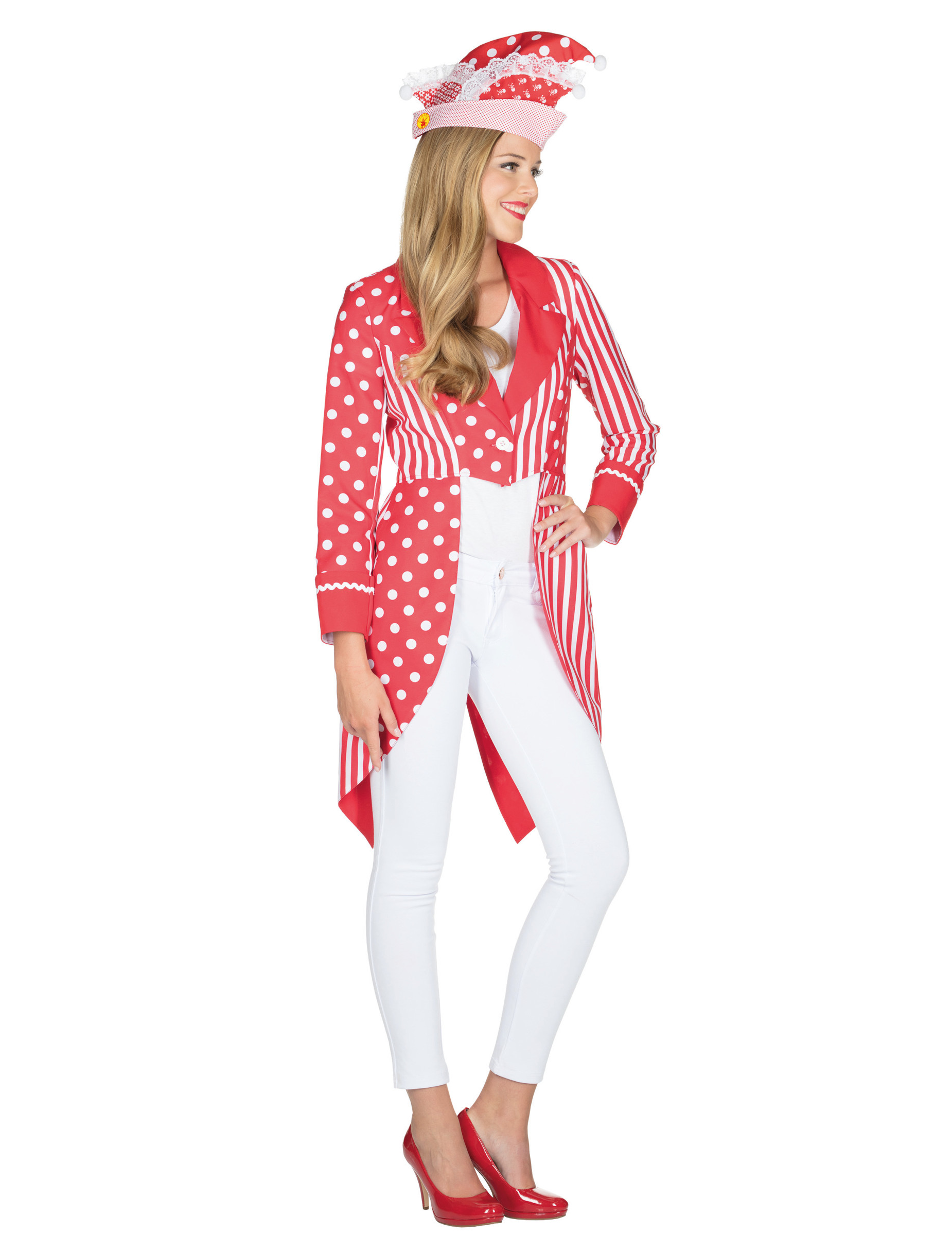 Wunderschönes Garde-Kostüm für Damen Karneval-Klassiker rot-weiß Wunderschönes Garde-Kostüm für Damen Karneval-Klassiker rot-weiß von RUBIES ALL