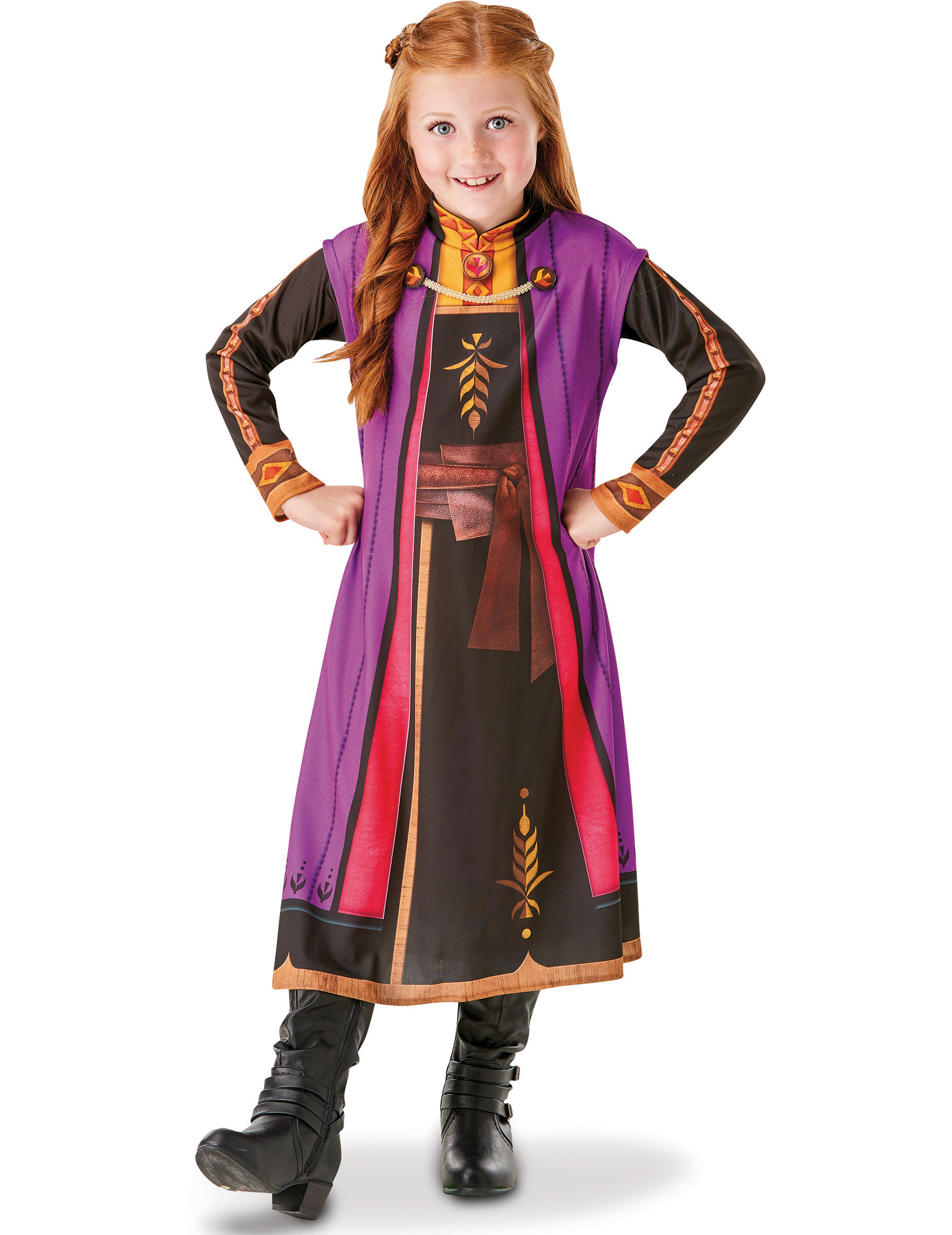 Anna-Kostüm für Mädchen Frozen 2 Faschingskostüm bunt von RUBIES FRANCE