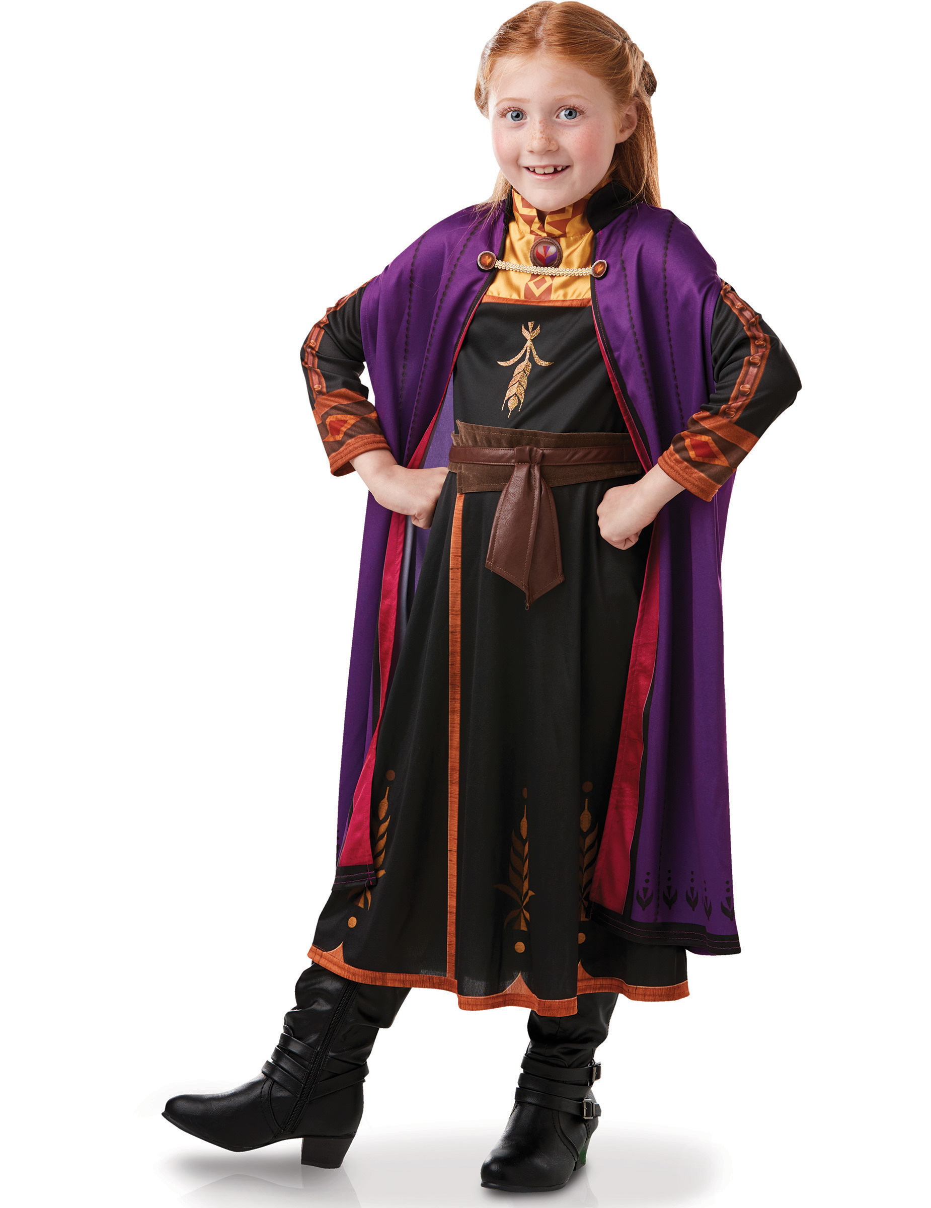 Anna-Kostüm für Mädchen Frozen-Kostüm Die Eiskönigin 2 schwarz-lila Anna-Kostüm für Mädchen Frozen-Kostüm Die Eiskönigin 2 schwarz-lila von RUBIES FRANCE