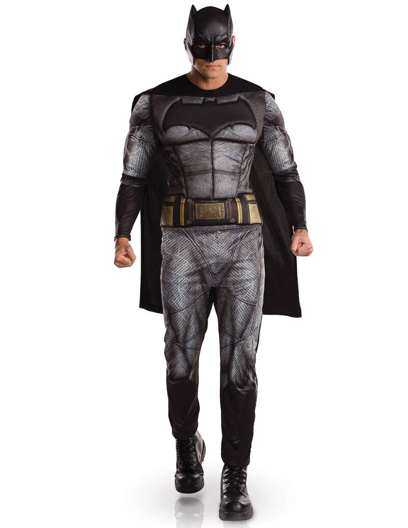 Batman-Herrenkostüm Justice League-Lizenzkostüm grau-schwarz von RUBIES FRANCE