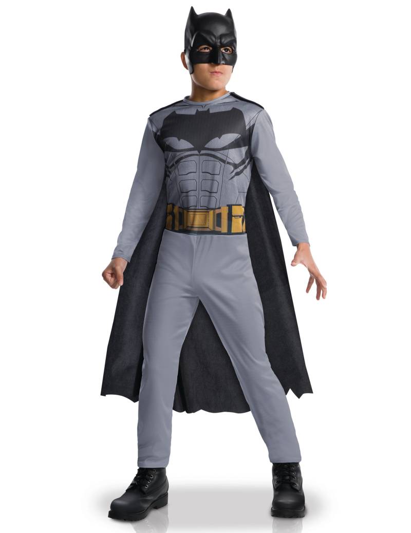 Batman-Kinderkostüm Comicfigur Lizenzkostüm grau-schwarz von RUBIES FRANCE
