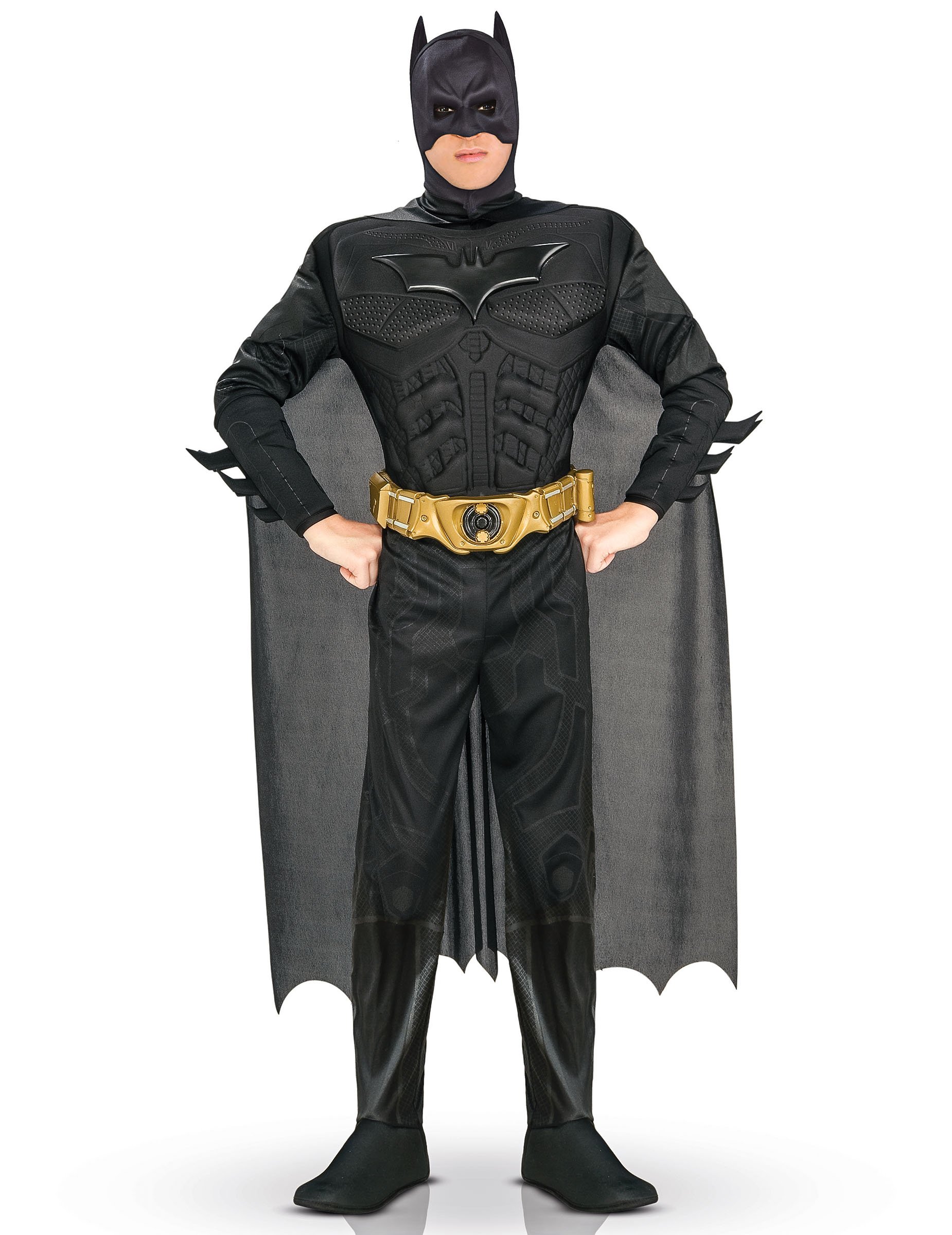 Batman-Kostüm für Herren Superheld Lizenzware schwarz von RUBIES FRANCE