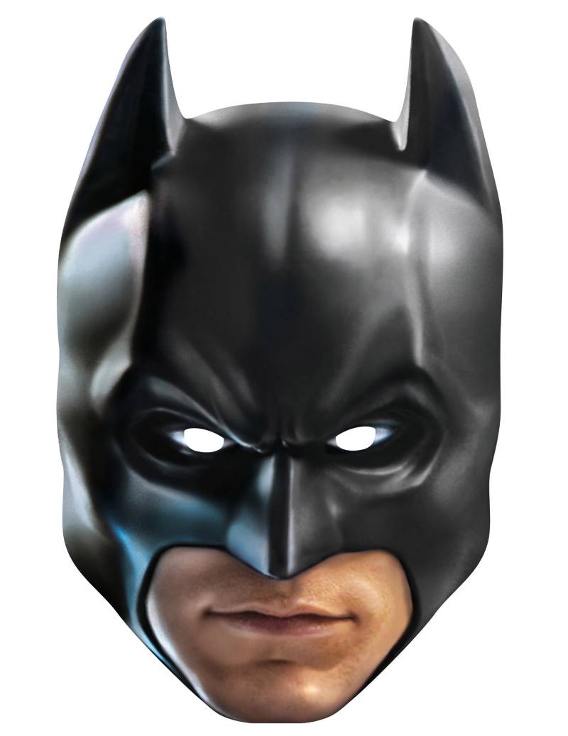 Batman Lizenz-Pappmaske für Erwachsene schwarz von RUBIES FRANCE