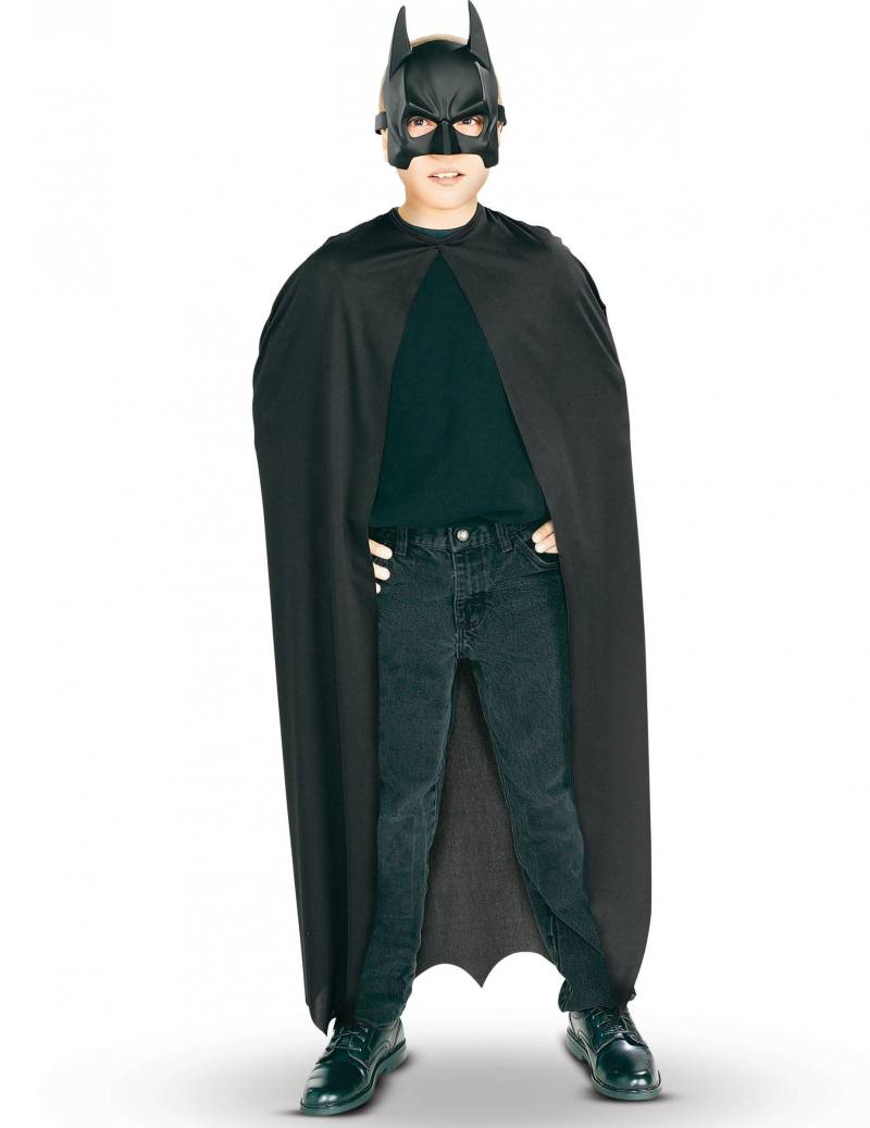 Batman-Umhang und Maske für Jungen Superheld schwarz von RUBIES FRANCE