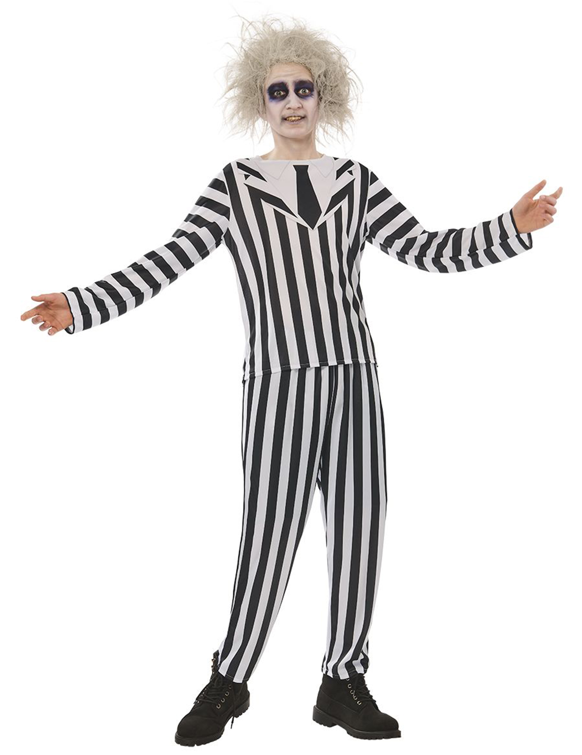 Beetlejuice Kostüm für Erwachsene 2-teilig Beetlejuice Kostüm für Erwachsene 2-teilig von RUBIES FRANCE