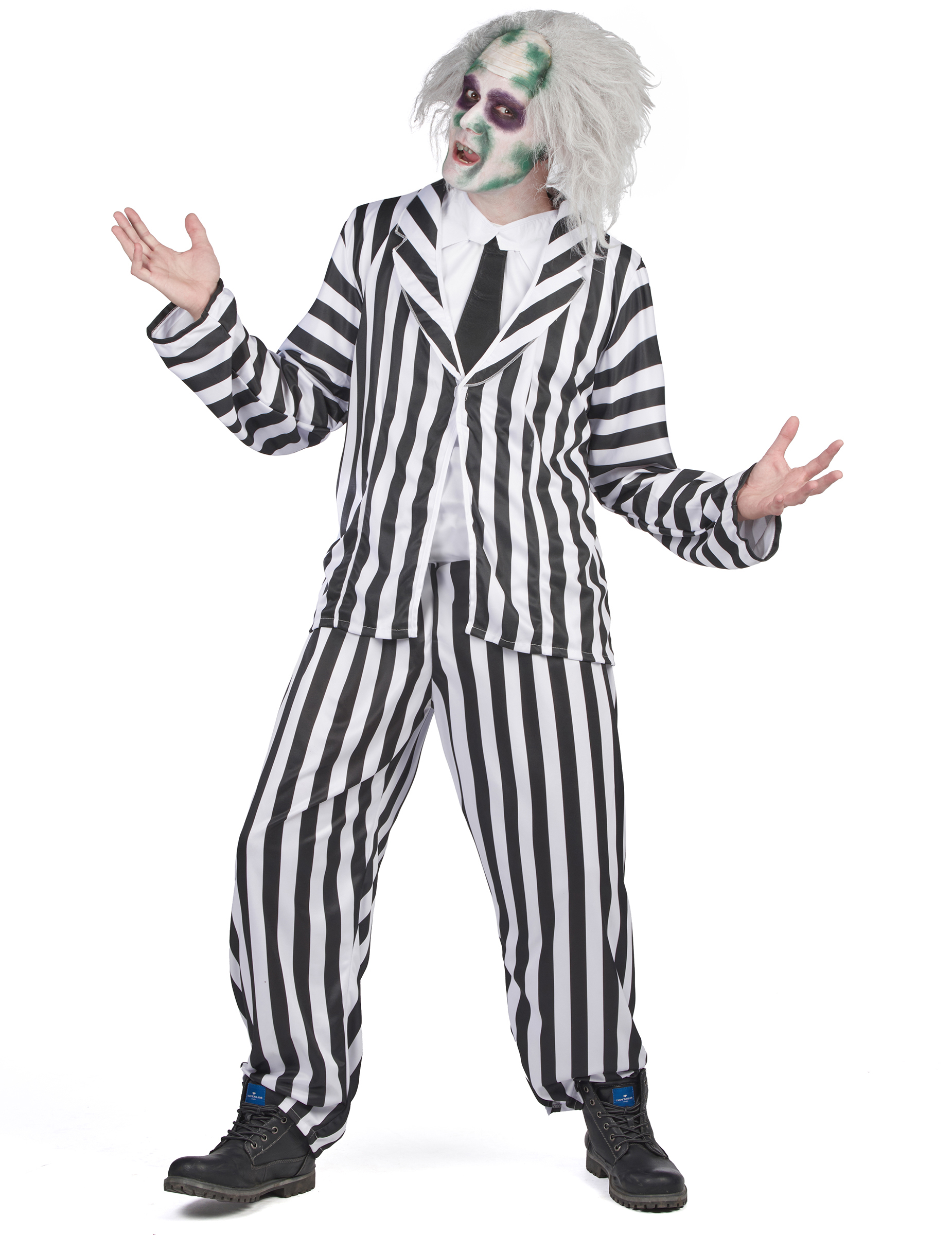 Beetlejuice-Kostüm für Herren Halloween schwarz-weiss Beetlejuice-Kostüm für Herren Halloween schwarz-weiss von RUBIES FRANCE