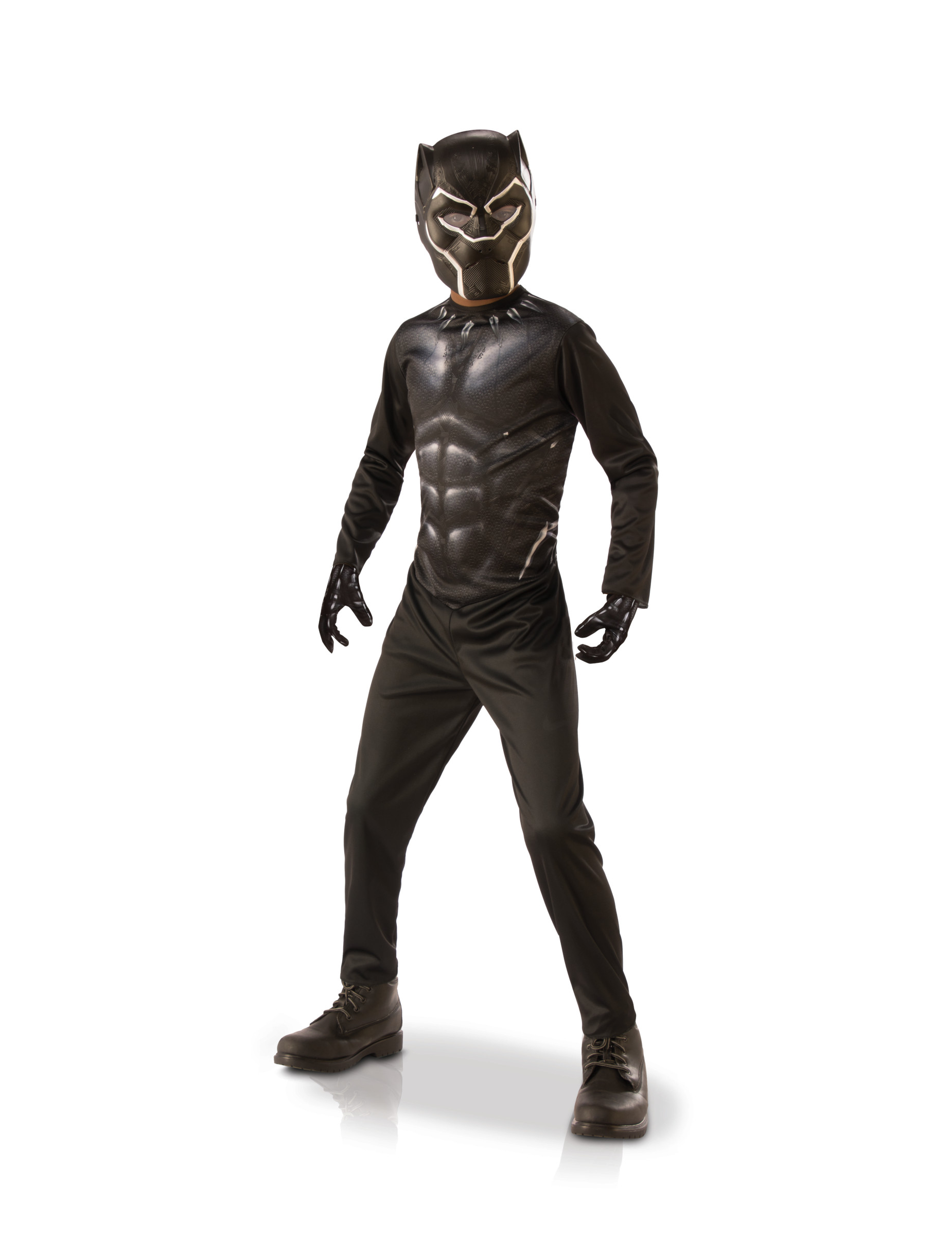 Black Panther-Kostümkoffer für Kinder Faschingskostüm schwarz von RUBIES FRANCE