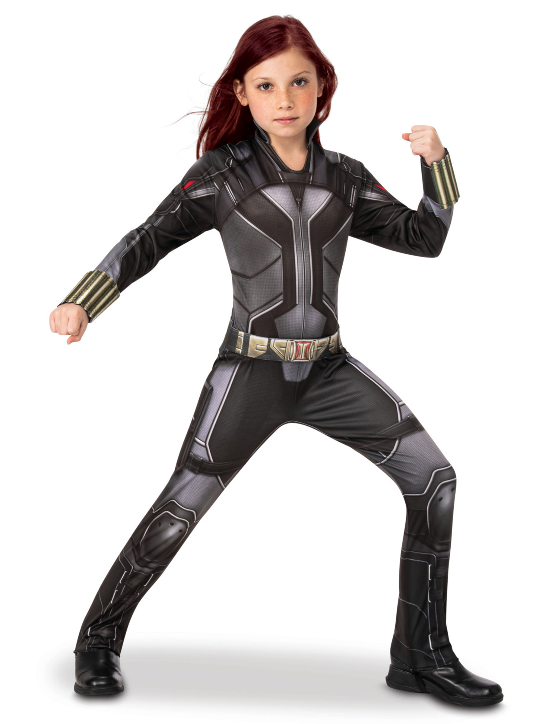 Black-Widow-Kostüm für Mädchen schwarz-grau Black-Widow-Kostüm für Mädchen schwarz-grau von RUBIES FRANCE