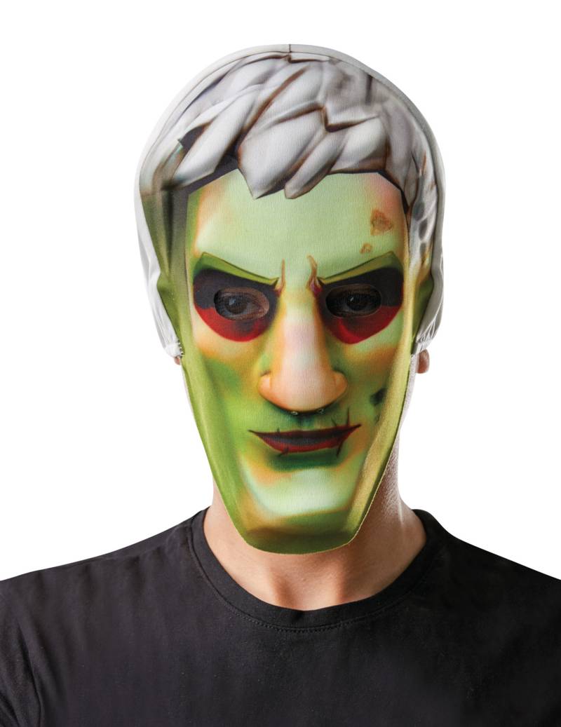 Brainiac-Maske für Kinder Fortnite Videospiel-Maske grün von RUBIES FRANCE