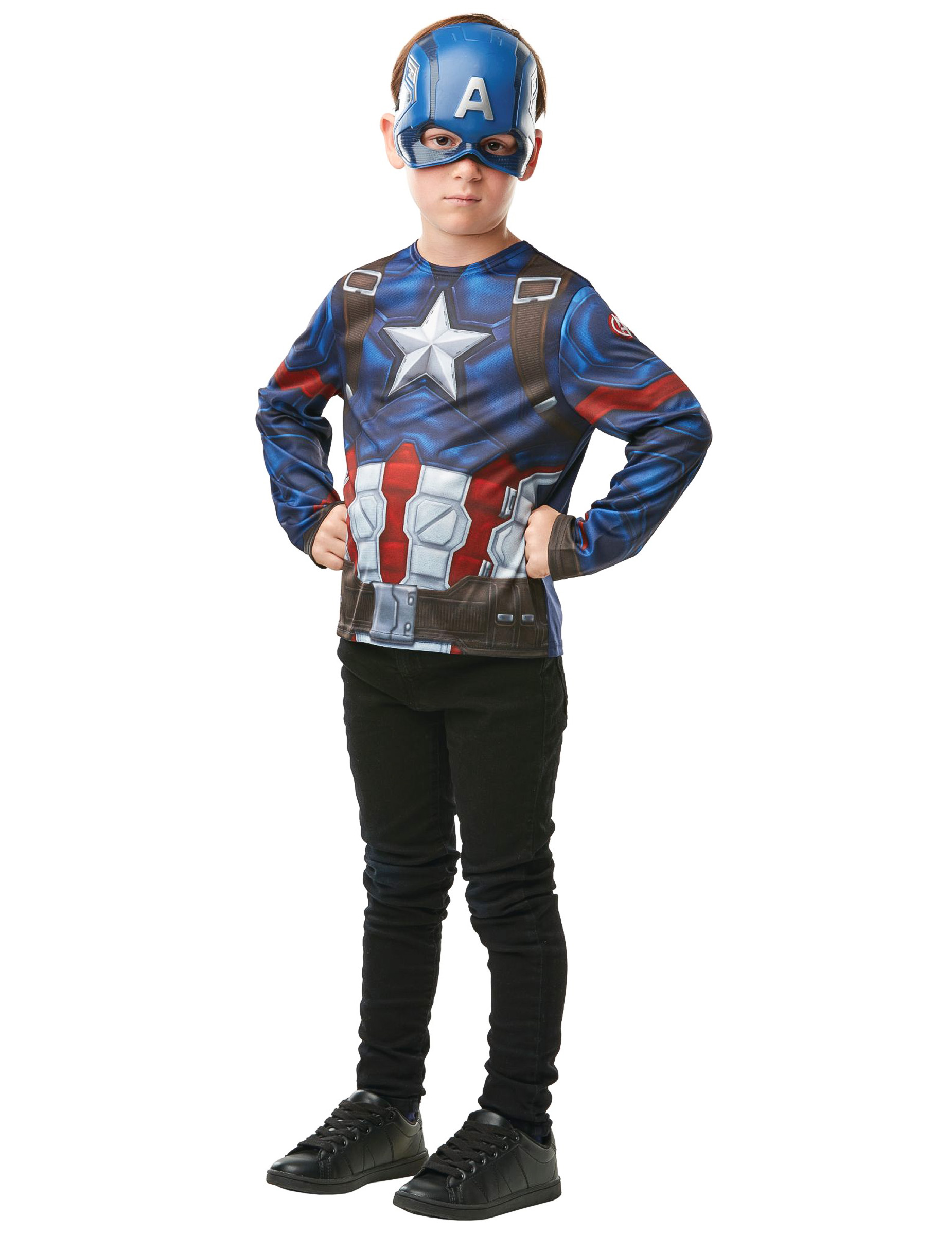 Captain America Kostümset für Kinder blau Captain America Kostümset für Kinder blau von RUBIES FRANCE