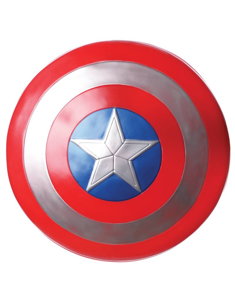 Captain America-Schild Marvellizenzartikel rot-blau-silber 61cm von RUBIES FRANCE