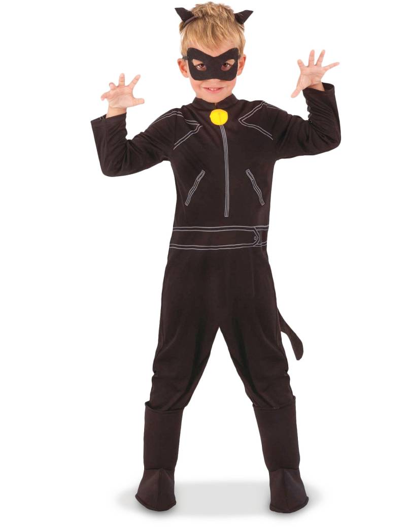 Cat Noir-Kostüm für Kinder Miraculous-Lizenzkostüm schwarz von RUBIES FRANCE