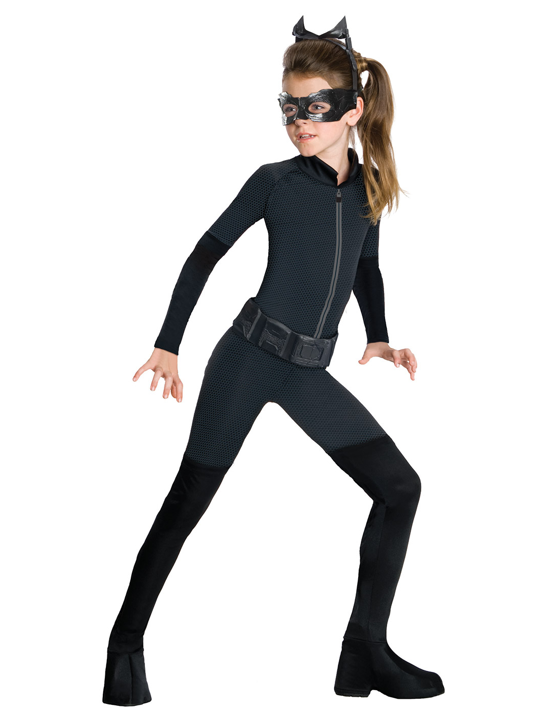 Catwoman-Kostüm für Kinder Fasching schwarz von RUBIES FRANCE