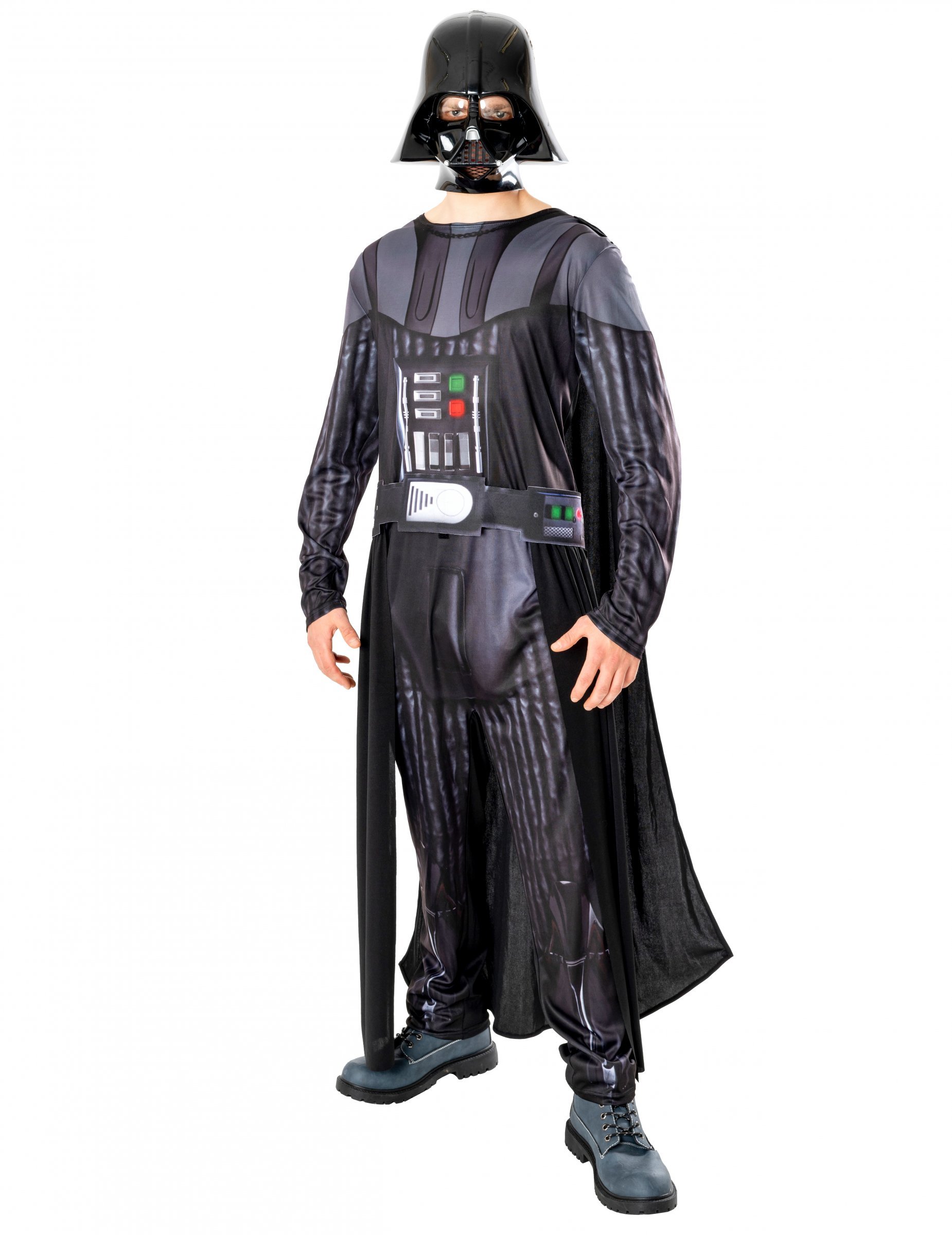 Darth Vader Kostüm Lizenzartikel für Erwachsene 3-teilig schwarz-grau von RUBIES FRANCE