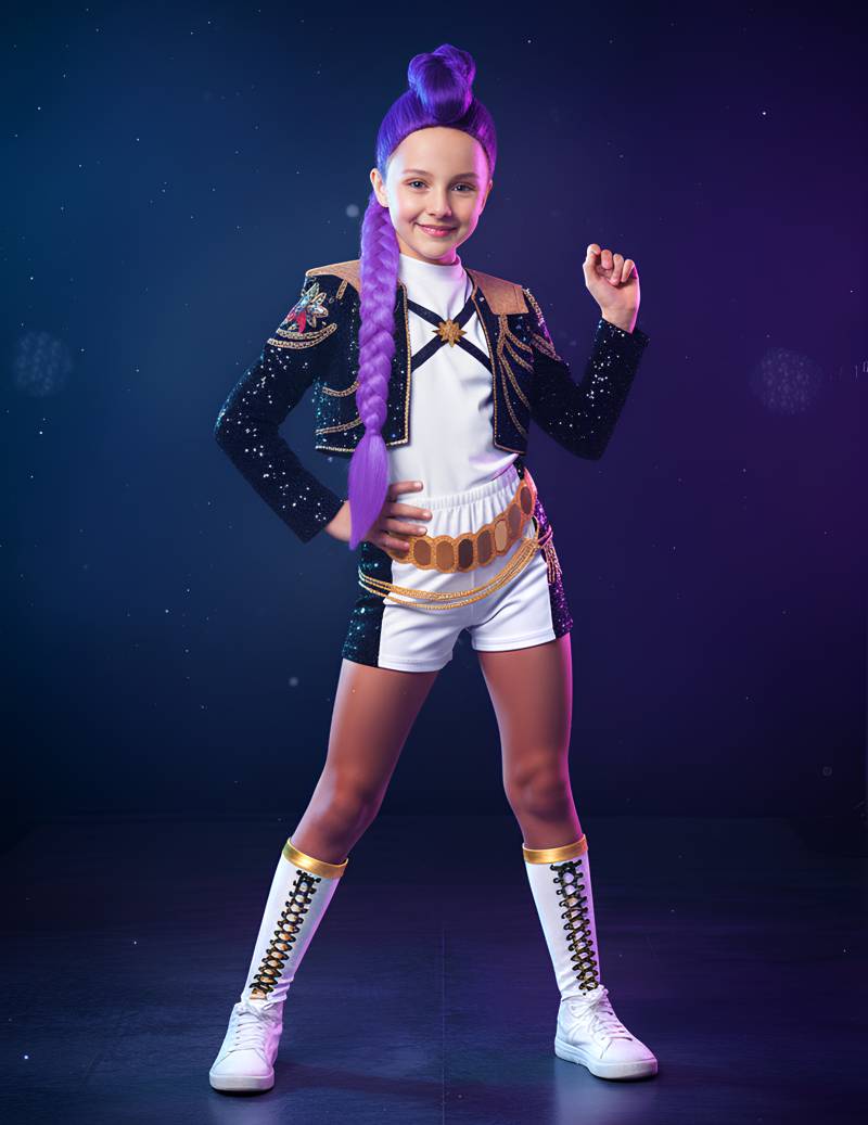 Deluxe Rumi Gold Kpop Demon Hunters Mädchen von RUBIES FRANCE