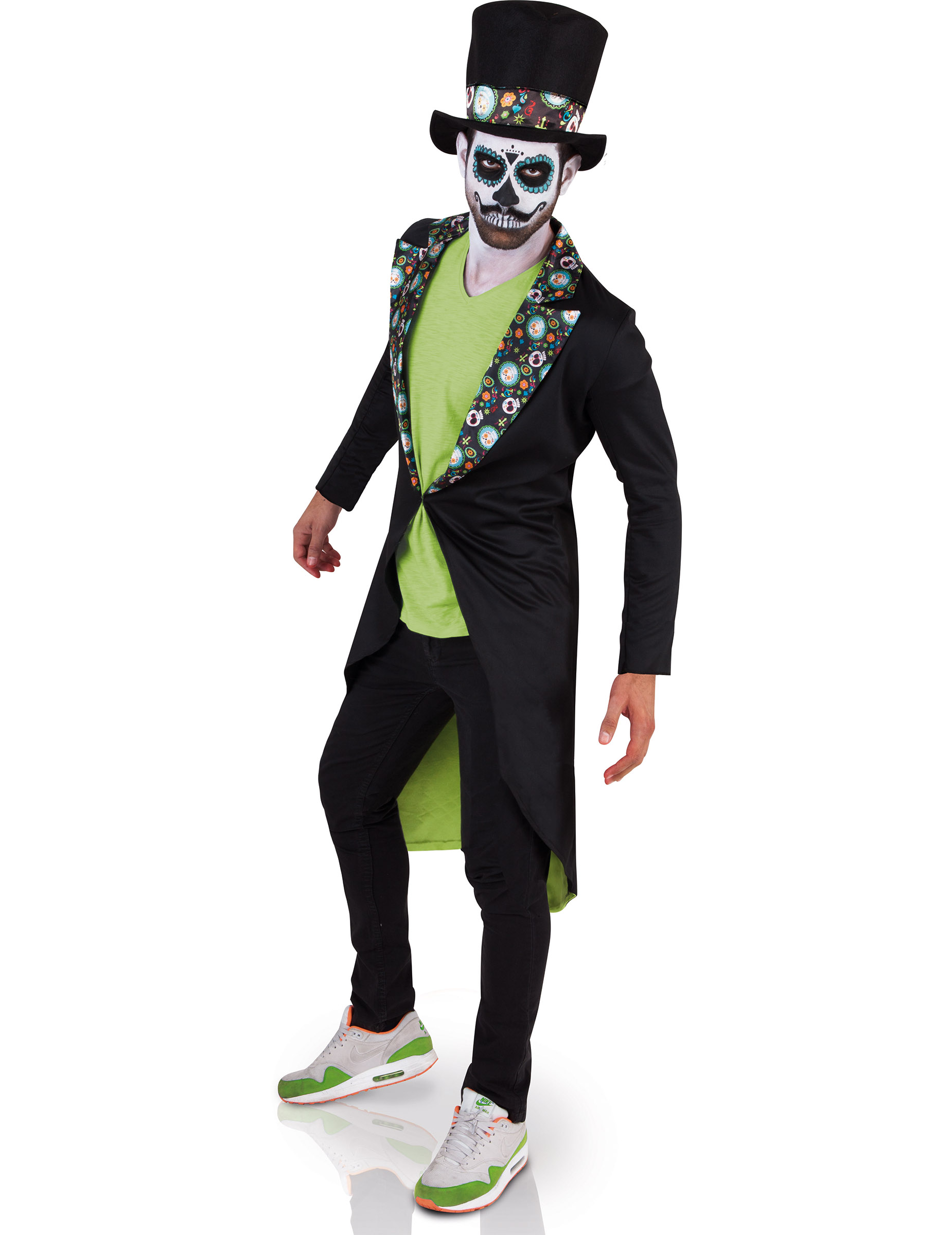 Dia de los Muertos Skelett-Gentleman Halloween-Herrenkostüm bunt Dia de los Muertos Skelett-Gentleman Halloween-Herrenkostüm bunt von RUBIES FRANCE