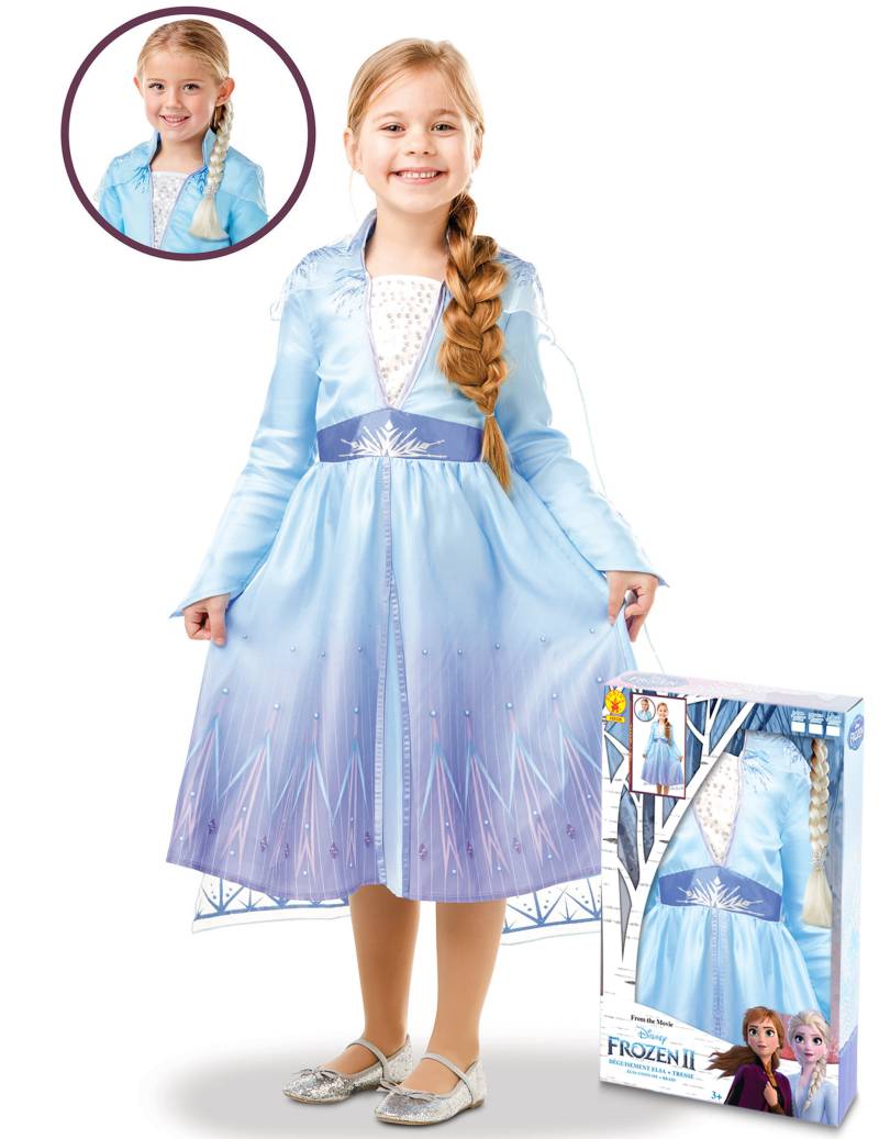 Die Eiskönigin 2 Kinderkostüm Frozen-Kostüm Elsa für Mädchen blau von RUBIES FRANCE