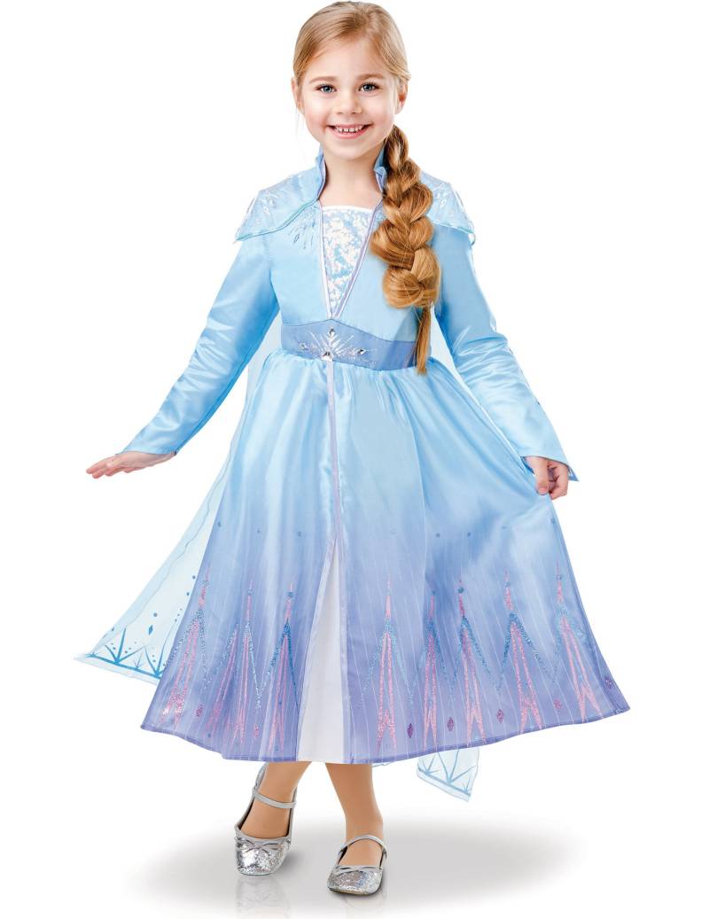 Elsa-Kostüm für Mädchen Frozen 2 Faschingskostüm blau von RUBIES FRANCE