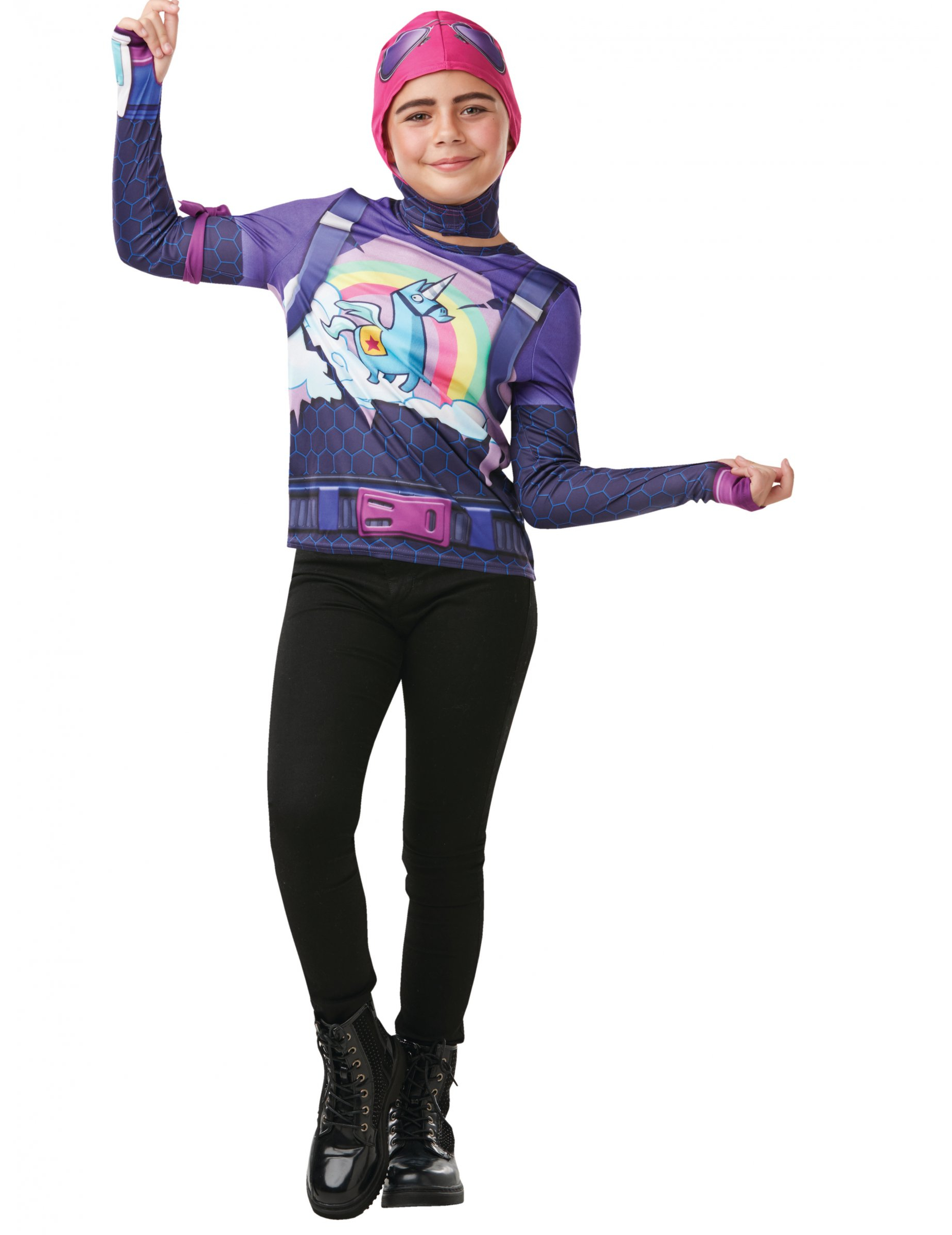 Farbenbomber-Kostüm für Kinder Fortnite violett-bunt Farbenbomber-Kostüm für Kinder Fortnite violett-bunt von RUBIES FRANCE