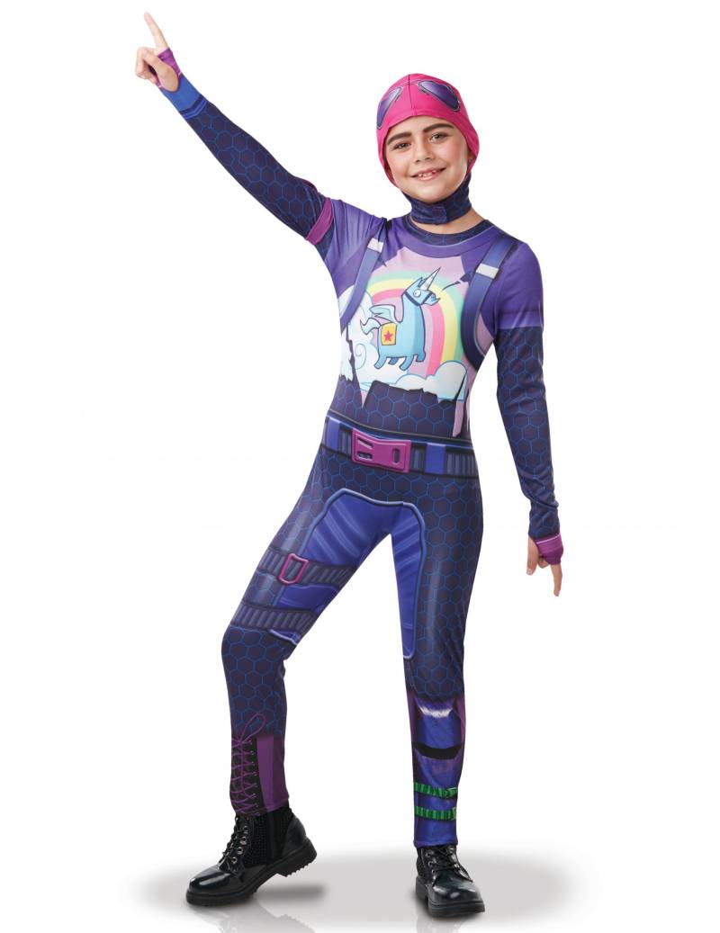 Fortnite Brite Bomber-Kostüm für Kinder Faschingskostüm violett-bunt von RUBIES FRANCE
