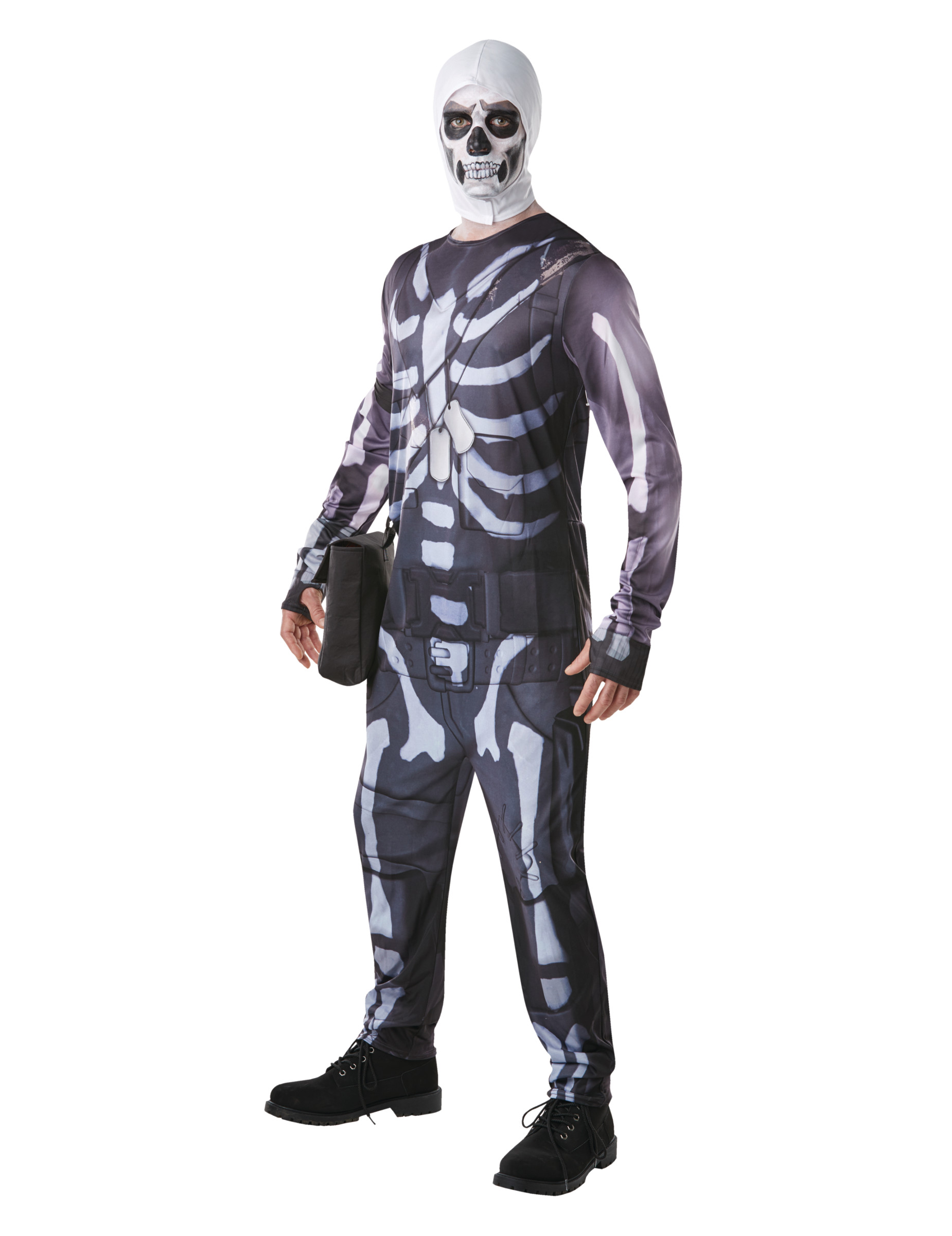 Fortnite Skull Trooper-Kostüm für Herren Faschingskostüm schwarz-weiss von RUBIES FRANCE