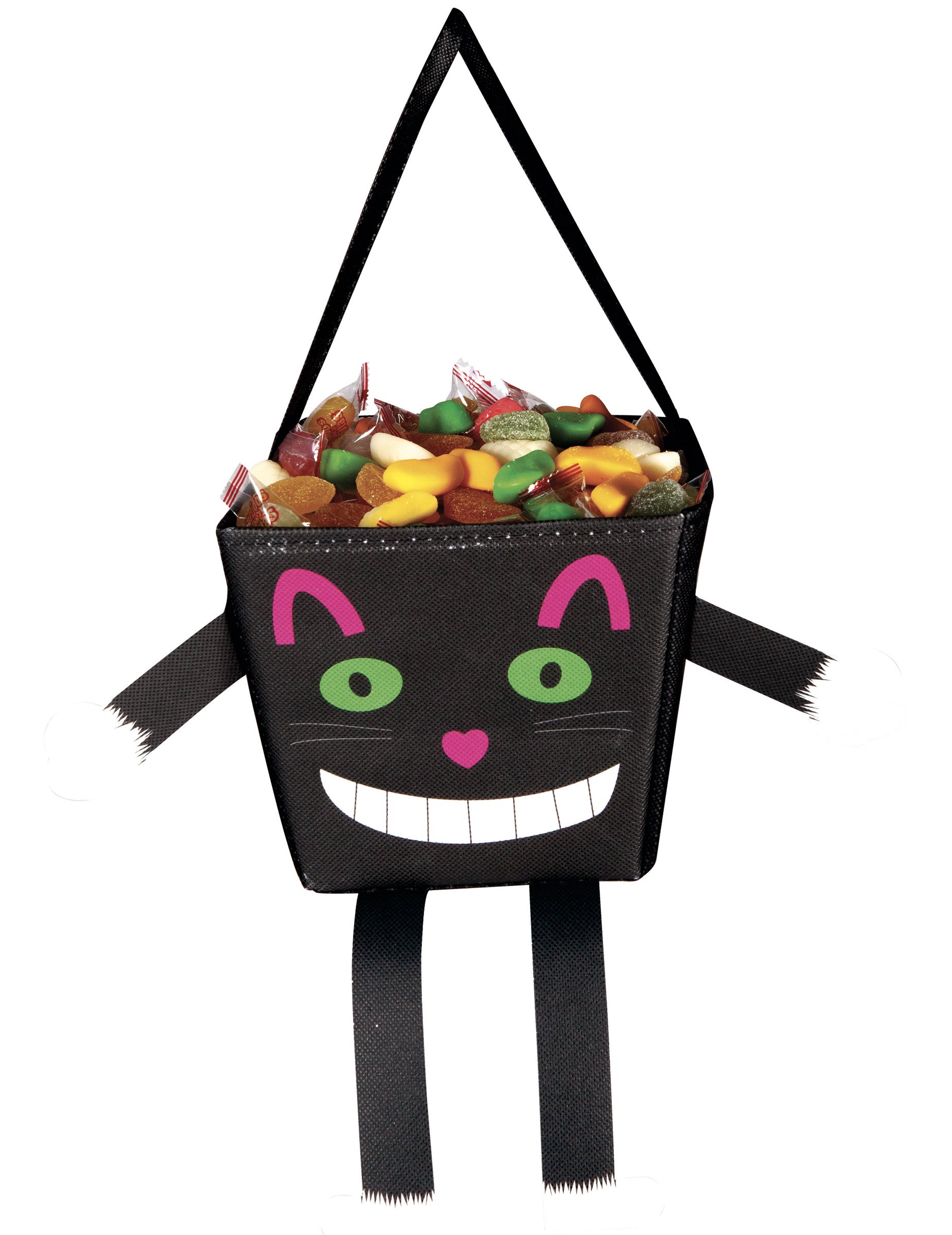Grinsekatze-Kindertasche Happy Halloween bunt 17 cm von RUBIES FRANCE