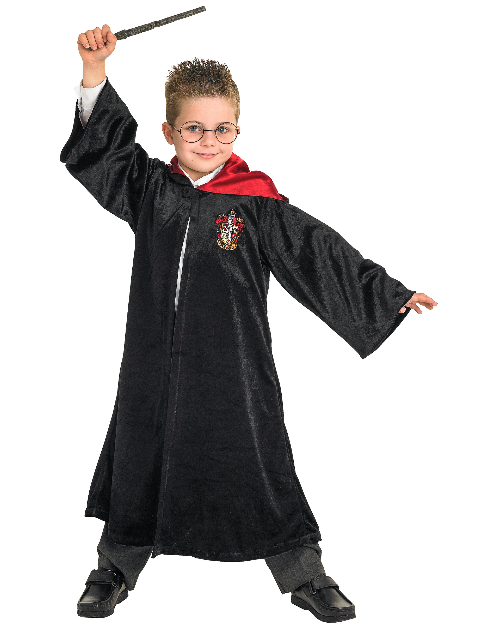 Harry Potter-Kinderkostüm Hogwarts-Robe schwarz-rot von RUBIES FRANCE