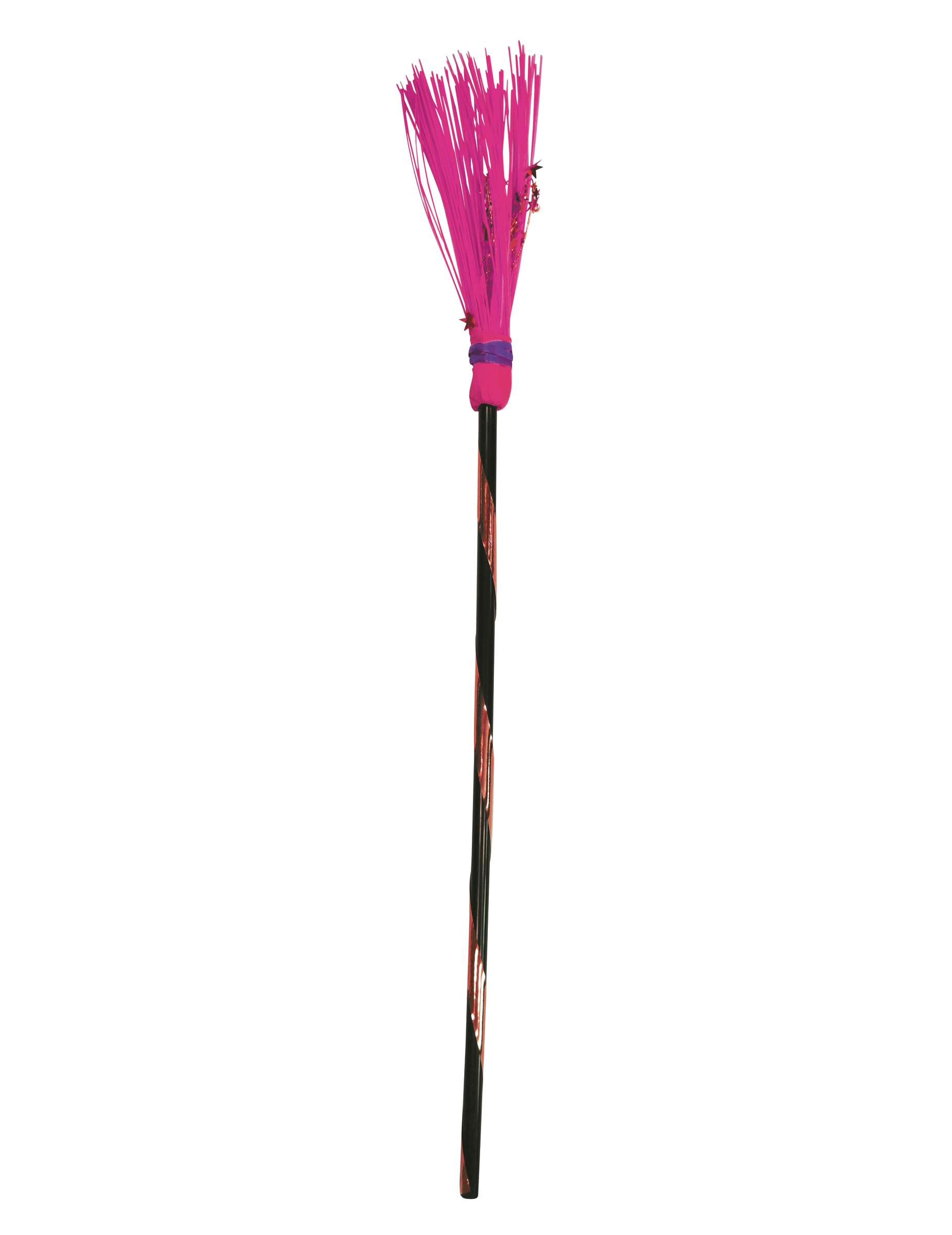 Hexen-Besen Halloween-Accessoire pink-braun 95 cm Hexen-Besen Halloween-Accessoire pink-braun 95 cm von RUBIES FRANCE