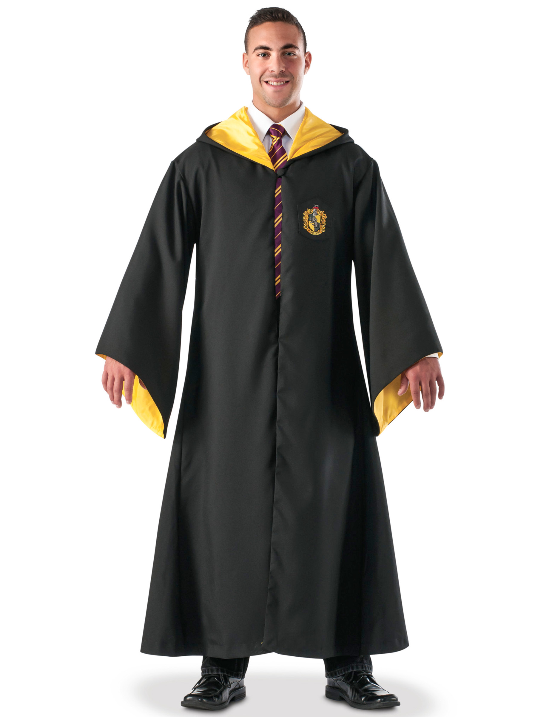 Hufflepuff Zauberer-Robe Harry Potter für Erwachsene schwarz-gelb Hufflepuff Zauberer-Robe Harry Potter für Erwachsene schwarz-gelb von RUBIES FRANCE