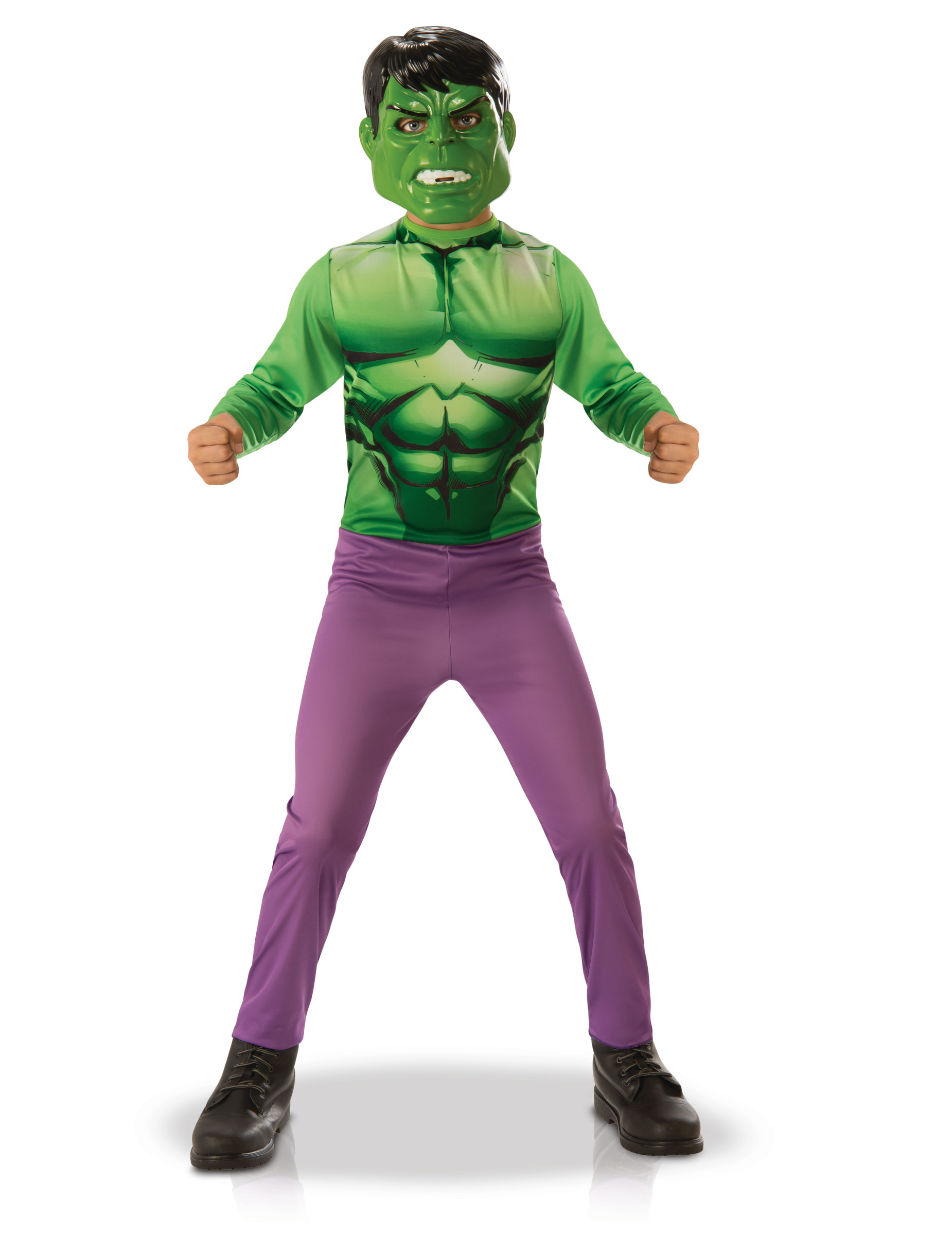 Hulk-Kinderkostüm Comic Lizenzkostüm grün-lila Hulk-Kinderkostüm Comic Lizenzkostüm grün-lila von RUBIES FRANCE