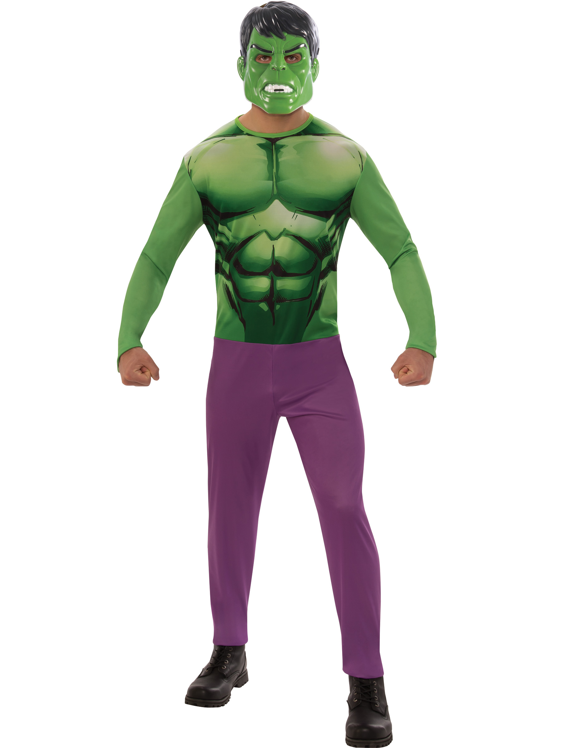 Hulk-Kostüm Marvel-Lizenzkostüm grün-violett von RUBIES FRANCE