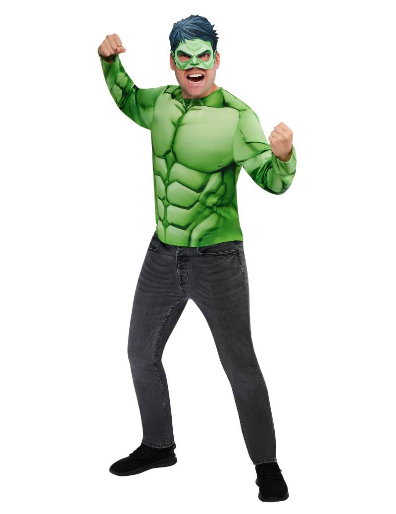 Hulk-Set mit Oberteil und Maske für Erwachsene von RUBIES FRANCE