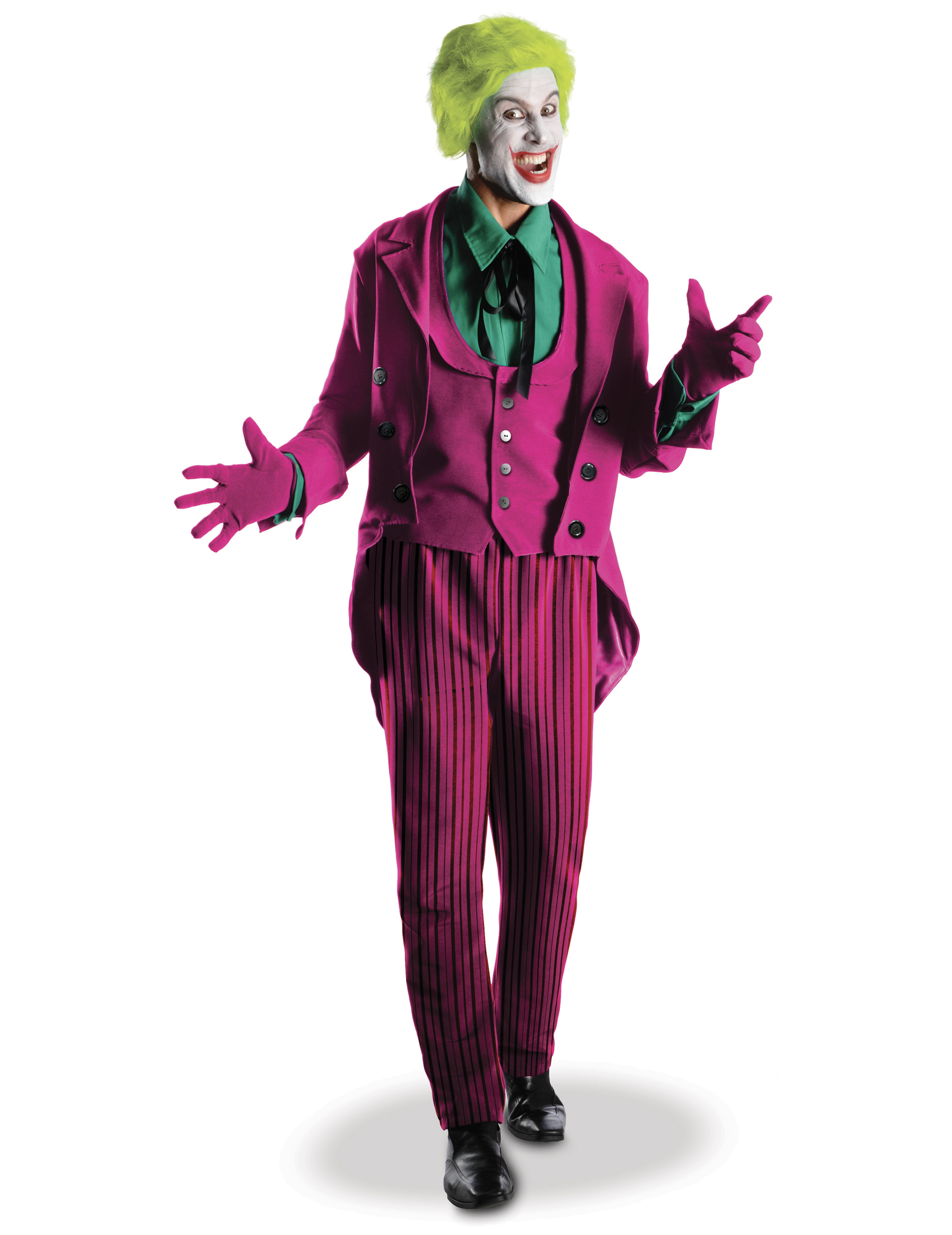 Joker-Deluxekostüm für Herren Halloweenkostüm violett-grün Joker-Deluxekostüm für Herren Halloweenkostüm violett-grün von RUBIES FRANCE