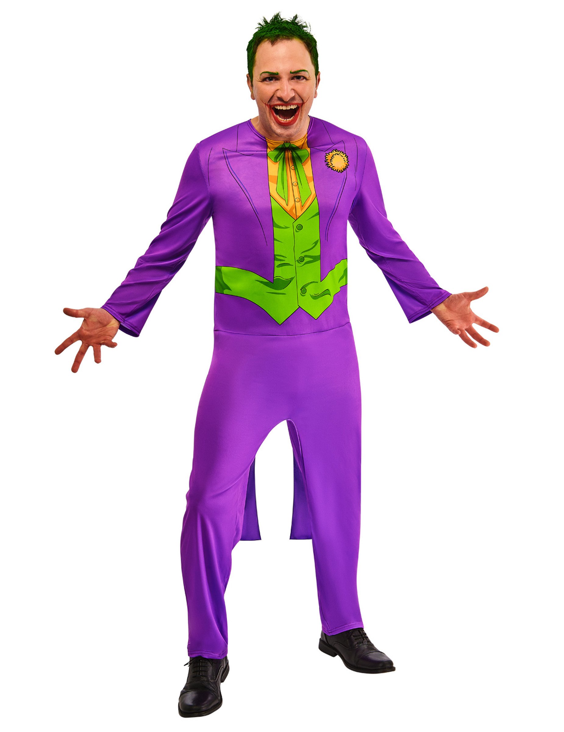 Klassisches Joker Kostüm für Erwachsene Lila von RUBIES FRANCE