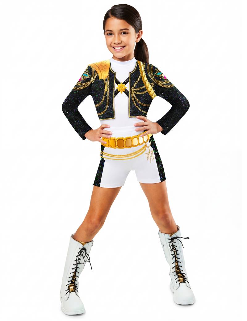 Klassisches Rumi Golden Kpop Demon Hunter Mädchenkostüm von RUBIES FRANCE