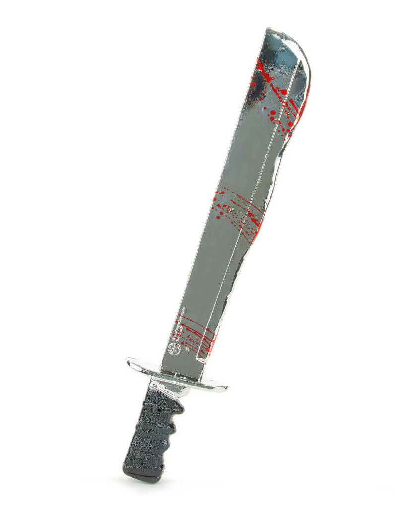 Machete Jason Freitag der 13. Horror-Waffe mit Soundeffekt grau-rot 55cm von RUBIES FRANCE